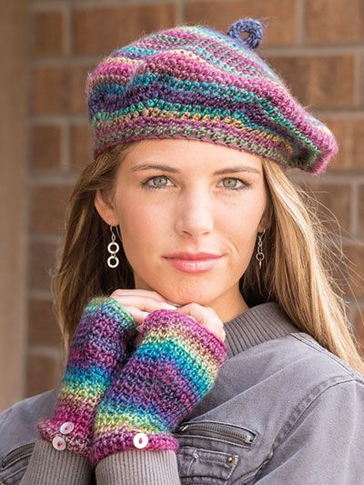 Crochet Tam, Crochet Beret Pattern, Crochet Baby Cap, Beret Pattern, Crochet Beret, Cap Patterns, Crochet Fingerless Gloves, Crochet Cap, Fall Patterns