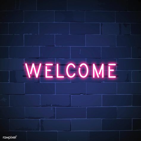 Download free illustration of Welcome in neon sign vector by NingZk V. about thank you, advertisement, appreciate, appreciation and badge 537646 Welcome Logo, Thank You Sign, Nixie Tube, Logo Facebook, Beautiful Logos Design, Free Illustration Images, Neon Logo, Website Ideas, Printable Images