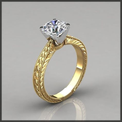 dubai gold jewelry #dubaigoldjewelry Cushion Cut Engagement Ring Solitaire, Latest Ring Designs, Dubai Gold Jewelry, Cushion Cut Solitaire, Gold Diamond Wedding Rings, Engagement Rings Princess, Moissanite Engagement Ring Solitaire, Princess Cut Engagement Rings, Gold Ring Designs