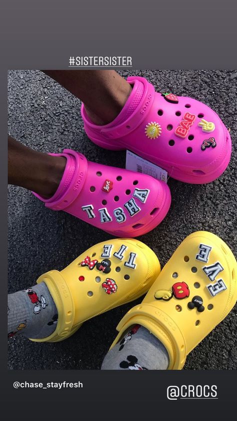 Bae Crocs, Crocs Bae, Croc Outfits, Crocs Ideas, High Heel Sandals Platform, Crocs Fashion, Cute Nike Shoes, Cute Nikes, Common Sense