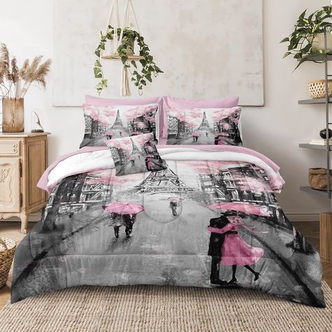 Paris Comforter Set, Paris Tower, Bed In A Bag, Sweet Couple, Comforter Set, A Bag, Fitted Sheet, Eiffel Tower, Cushion Cover