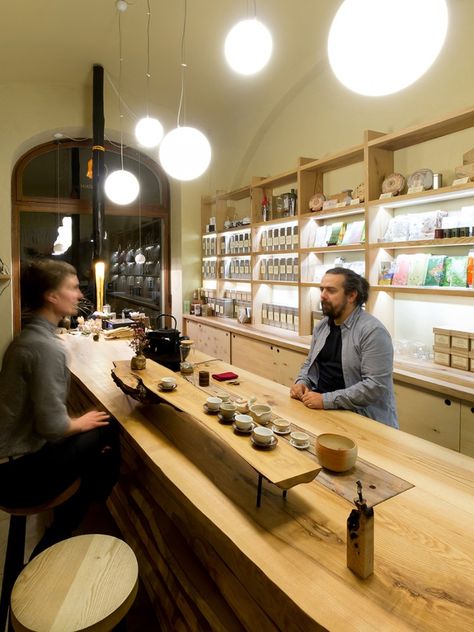 Tea Mountain, the teashop / A1Architects Tea House Interior, Tea Store Design, Japanese Tea Room, Tea Room Design, Tea House Design, Photography Tea, Tea Display, Tea Lounge, Zen Tea