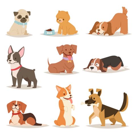 Artists And Illustrators To Follow | Shutterstock Contributors | Shutterstock Cartoon Dogs, Funny Cartoon Characters, Illustration Mignonne, Cute Funny Cartoons, 강아지 그림, Dog Vector, Funny Illustration, Funny Drawings, Dog Illustration