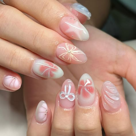 Nail Education, Cute Simple Nails, Blush Nails, Mermaid Nails, Pretty Gel Nails, Really Cute Nails, Soft Nails, Nails Only, Short Almond