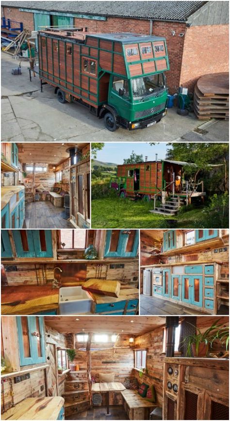 Horsebox Conversion Tiny House, Horse Truck Conversion, Horse Lorry Conversion, Tiny House Truck, Horse Box Conversion Camper, Converted Horse Trailer Campers, Box Truck Tiny House, Truck Tiny House, Horse Truck