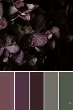 Kunst Inspo, Dark Color Palette, Dark Home Decor, Color Schemes Colour Palettes, Dark Home, Color Palette Design, Gothic House, Purple And Green, Colour Board