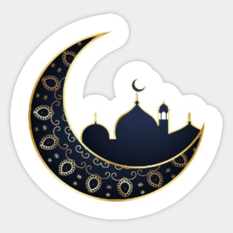 Ramadan Moon -- Choose from our vast selection of stickers to match with your favorite design to make the perfect customized sticker/decal. Perfect to put on water bottles, laptops, hard hats, and car windows. Everything from favorite TV show stickers to funny stickers. For men, women, boys, and girls. Stickers For Print, Ramadan Stickers, Moon Ramadan, Ramadan Moon, Eid Decor, Mubarak Ramadan, Stylish Winter Outfits, Ramadan Decorations, Eid Mubarak