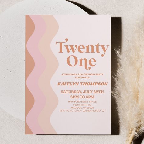 21st Invitations, 25th Birthday Parties, 21st Party, 21st Birthday Invitations, Birthday Party 21, 25th Birthday, Monster Party, Boho Bohemian, Perfect Party