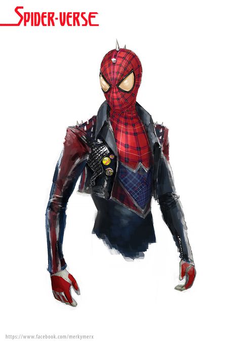 Spider-Punk - fan-art -by- miguel-mercado ... Spiderman Man, Spider Punk, Arte Nerd, Spiderman Suits, Ultimate Spider Man, Marvel Artwork, Spiderman Homecoming, Man Stuff, Spiderman Art