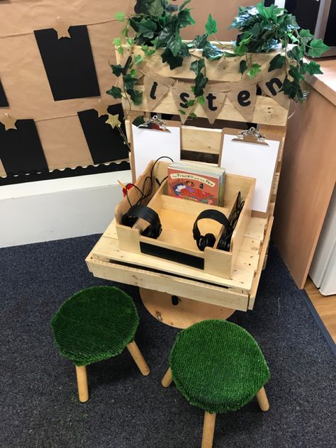 Music Area Eyfs, Year 1 Classroom, Listening Station, Continuous Provision, Eyfs Classroom, Music Lesson, Tuff Tray, Tray Ideas, New Classroom