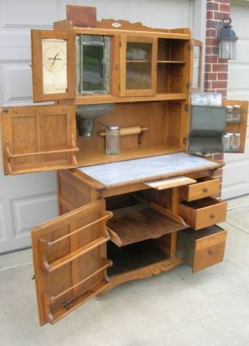 My Hoosier Cabinet Antique Hoosier Cabinet, Hoosier Cabinets, Hoosier Cabinet, Credenza Vintage, Street Vendors, Casa Vintage, Bar Cart Decor, Antique Kitchen, Old Kitchen