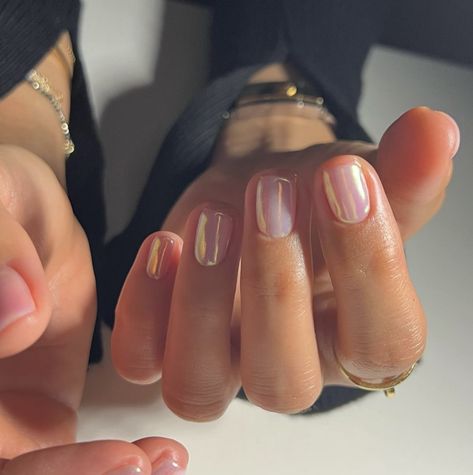 Amazon Beauty, Nail Trend, Cute Gel Nails, Metallic Nails, Clear Nails, Dipped Nails, Manicure Y Pedicure, Minimalist Nails, Dream Nails