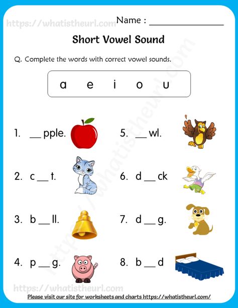 Short Vowel Sounds Worksheets for Grade 1 - Your Home Teacher Sound Of Vowel A Worksheet, Vowel Worksheets For First Grade, English First Grade Worksheets, Phonics Grade 1 Worksheet, Grade 1 Syllabus, Kg3 Worksheets English, Short Vowel Sounds Worksheets 1st Grades, English Syllabus For Grade 1, Short Vowel Worksheets Kindergarten