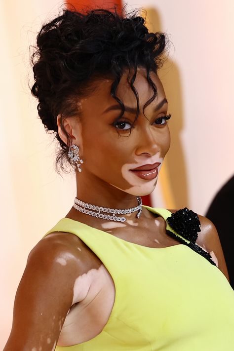 It Was the Year of the Oscars Updo . . . With a Twist The Oscars 2023, Oscars 2023, Winnie Harlow, Black Queens, Ashley Graham, The Oscars, Vanessa Hudgens, Academy Awards, Black Queen