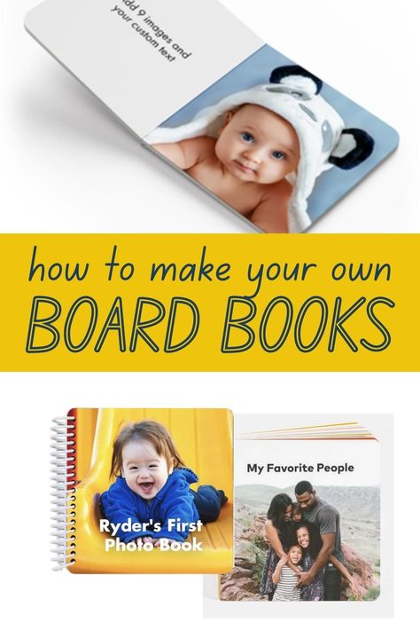 Diy Board Book, Toddler Family Photos, Baby Picture Book, Baby Books Diy, Board Books For Babies, Diy Photo Book, Photo Album Diy, Photo Board, Board Book