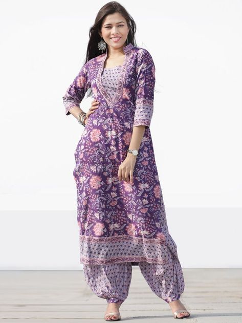 Nayab Tahsin - Set of Kurta Salwar Pants & Dupatta - KS60V2535D | Kurta neck design, Boutique dress designs, Fancy dress design New Style Salwar Design, Kurta And Pant Designs Women, Cotton Printed Salwar Suit Designs, Afgani Salwar Pant, Salwar Bottom Designs, New Suits Designs For Women, All Over Printed Suits Design Indian, Print Suit Designs, Cotton Suit Designs With Pants