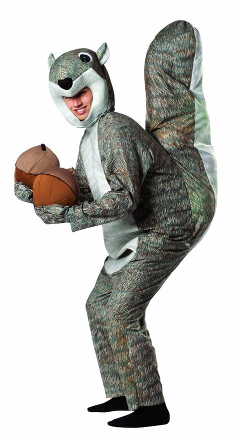 Pin for Later: 50 of the Most Sexually Inappropriate Costumes For Guys Squirrel Squirrel Costume, Happy Squirrel, Animal Halloween Costumes, Animal Costumes, A Squirrel, Funny Costumes, Theme Halloween, Adult Halloween Costumes, Funny Halloween Costumes