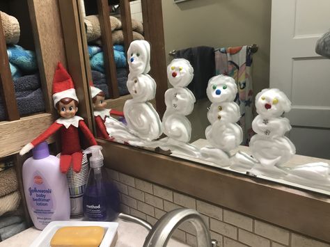 Elf On The Shelf Penguin, Elf On The Shelf Ideas Shaving Cream, Elf Shaving Cream, Elf On The Shelf Whipped Cream, Beach Elf On The Shelf, Elf On The Shelf Shaving Cream, Elf On The Shelf Snow, Christmas Ideas For Kids, Creative Christmas Ideas