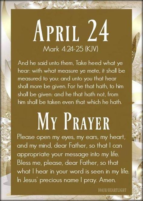 April 24 Bible Verse, April Blessings, Weekly Quotes, Week Quotes, Monthly Quotes, Daily Wisdom, Study Scripture, Prayer For Today, Daily Word