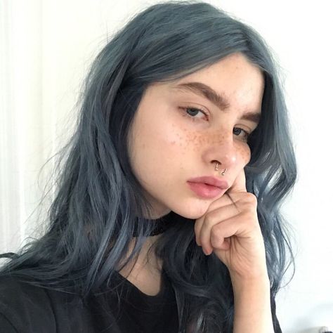 blue hair. her instagram: @pluvianplant. @elevenloser. Soft Grunge Hair, Hair Instagram, Blue Wig, Frontal Hairstyles, Brown Hair With Highlights, Lace Hair, Dye My Hair, Hair Dye Colors, Hair Inspo Color