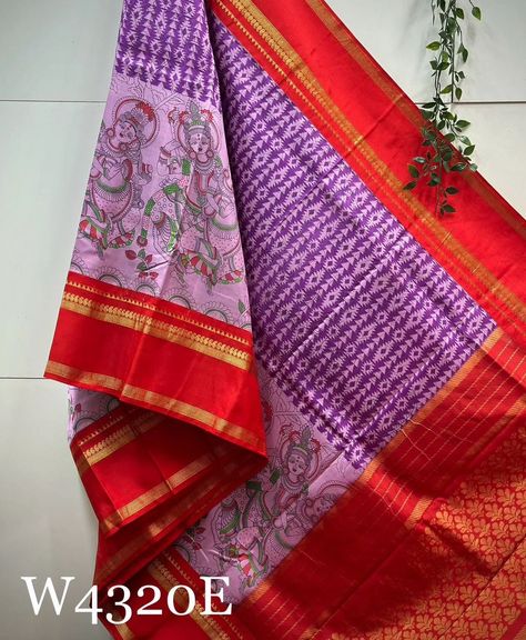 ******New Arrivals****** ******W4320****** *Dhamka Sale Offer Saree Worth Rs:10500 Now Rs:7500* Exclusive Premium Pure Soft Kanchi Silk Sarees with Allover Digital Pen Kalamkari & Bhandini Printed along both sides Contrast Gap Border Contrast Weaving Pallu as in Pic Contrast Plain Blouse with Border as in Pic *with Silkmark Certificate* *Check Video for Reference* MRP:7500+$ Purple Raw Silk Pre-draped Saree With Pallu, Kanchi Silk Sarees, Unstitched Purple Katan Silk Saree, Purple Cotton Silk Pre-draped Saree, Blouse With Border, Purple Semi-stitched Cotton Silk Pre-draped Saree, Purple Handloom Katan Silk Pre-draped Saree, Plain Blouse, Silk Sarees