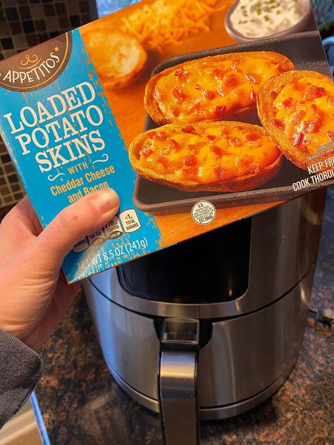 Air Fryer Frozen Potato Skins – Melanie Cooks Loaded Potato Skins, Potatoes Recipes, Frozen Potatoes, How To Make Potatoes, Air Fried Food, Loaded Potato, Potato Skins, How To Cook Potatoes, Favorite Appetizers