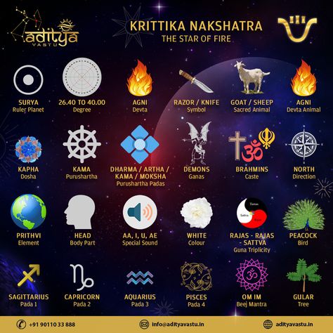 Krittika Nakshatra, Ashwini Nakshatra, Vedic Astrology Charts, Astrology Charts, Pisces Sagittarius, Jyotish Astrology, Spiritual Things, Astrology Planets, Spiritual Journals