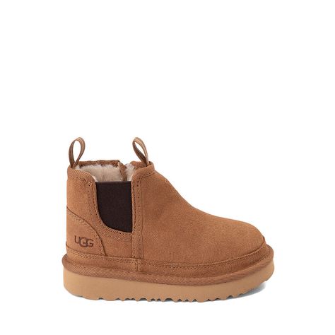 UGG® Neumel Chelsea Boot - Toddler / Little Kid - Chestnut | Journeys Kidz Toddler Uggs, Ugg Neumel, Boys Fall Outfits, Baby Uggs, Trendy Outfit Ideas, Baby Momma, Toddler Boots