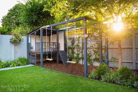 Lyncroft Gardens – Harrington Porter Backyard Garden Design Ideas, Backyard Play Spaces, Kid Friendly Backyard, Landscape Backyard, Kids Backyard Playground, Play Area Backyard, Backyard Kids Play Area, Backyard Design Layout, Outdoor Play Areas