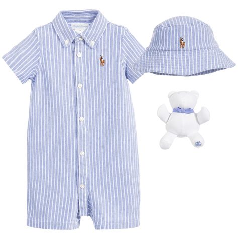 Small Boy Clothes, Ralph Lauren Baby Boy, Baby Blue Outfit, Baby Boy Ralph Lauren, Luxury Baby Clothes, Baby Boy Gift Set, Baby Boy Newborn Photography, Baby Boy Themes, Baby Robes