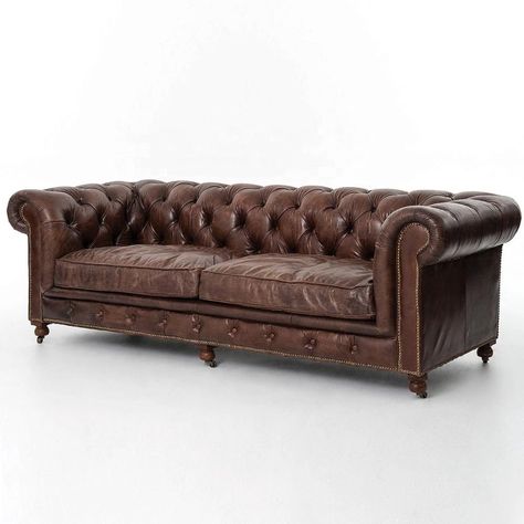 Vintage Chesterfield Sofa,Genuine Leather Sofa 2 Seats Luxury - Buy Chesterfield Sofa,Living Room Sofa Set,Genuine Leather Sofa Product on Alibaba.com Chesterfield Couch, Chesterfield Bank, Tufted Leather Sofa, Leather Chesterfield Sofa, Leather Chesterfield, Brown Leather Sofa, Tufted Leather, Rolled Arm Sofa, Tufted Sofa