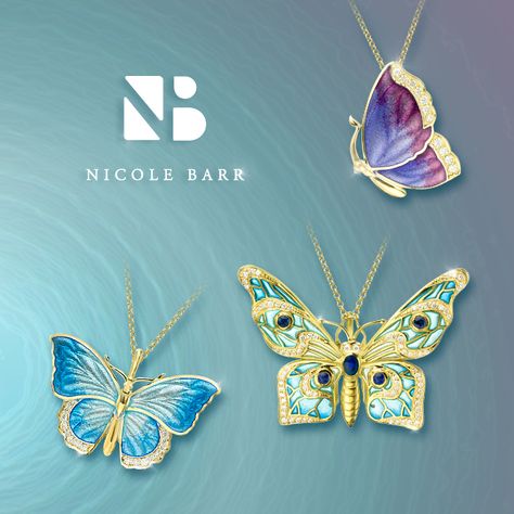 "Butterflies are nature's angels. They remind us what a gift it is to be alive." -Robyn Nola Gold Butterfly Jewelry, Kids Gold Jewelry, Butterfly Fashion, Butterfly Jewelry, Gold Butterfly, Creative Jewelry, Butterfly Necklace, Enamel Jewelry, Stylish Jewelry