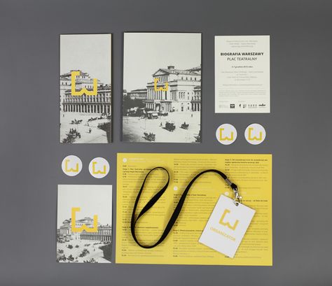 WARSAW'S BIOGRAPHY CONFERENCE by Ania Światłowska, via Behance Brand Marketing Design, Branding System, Conference Branding, Conference Logo, Visual Identity System, Presentation Design Layout, Collateral Design, Branding Projects, Conference Design