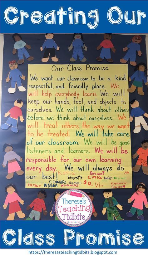 Build classroom community in Kindergarten through third grade with this simple beginning of the year activity. Learn how to work with your students to create a class promise that will hold them accountable all year long! #classroomcommunity #backtoschool #classpromise #beginningoftheschoolyear #buildingclassroomcommunity Classroom Building Activities, Third Grade Classroom Rules, Bathroom Interior With Bathtub, Our Class Promise, Class Values, Classroom Promise, Inclusion Activities, Beginning Of The Year Activities, Class Promise