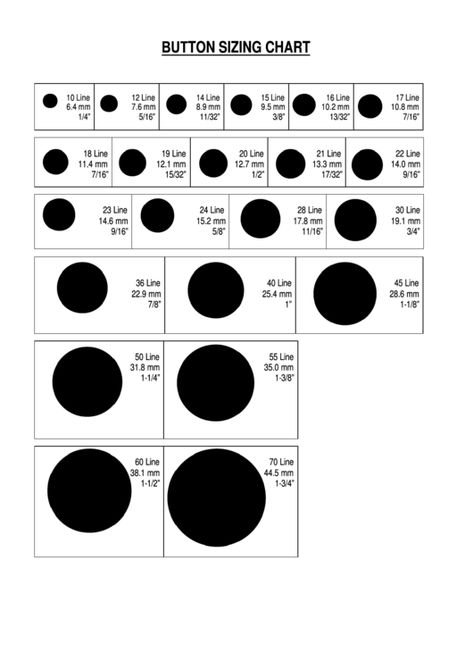 Need a Button Sizing Chart? Here's a free template! Create ready-to-use forms at formsbank.com Button Template, Diy Costumes Women, Button Maker, Packaging Template, Merch Ideas, Types Of Buttons, Pdf Templates, Snap Fasteners, Art Drawings For Kids