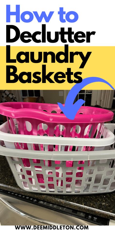 Laundry Basket Upcycle, Repurpose Laundry Basket, Dirty Laundry Organization, Laundry Basket Storage Diy, Laundry Basket Ideas, Room Declutter, Deep Clean Checklist, Basket Upcycle, Home Laundry Room