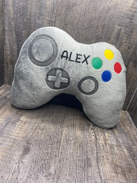 Personalized Video Game Controller Pillow, Gamer Pillow, Gamer Gift, Gaming Decor, Gifts for Gamers, Video Game Gifts, Gamer Present - Etsy Boyfriend Gifts Gamer, Diy Gamer Gifts, Birthday Decoration Ideas For Husband, Gamer Boyfriend Gifts, Gamer Pillow, Gamer Gifts For Him, Gamer Gift Ideas, Goft Ideas, Gifts For Gamer Boyfriend