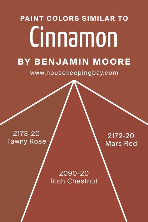 Paint Colors Similar to Cinnamon 2174 20 by Benjamin Moore Paint Benjamin Moore, Mars Red, Contemporary Design Style, Tropical Orange, The Undertones, Rose A, Warm Undertone, Shades Of White, Trim Color