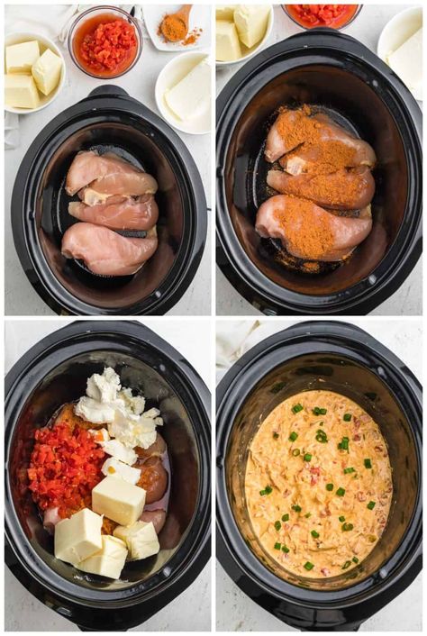 Crockpot Chicken Raos, Velveeta Chicken Crockpot, Mexican Chicken Dip Recipe, Chicken Nachos Crockpot, Crockpot Queso Chicken, Crockpot Queso, Crock Pot Queso, Queso Chicken, Chicken Nachos Recipe