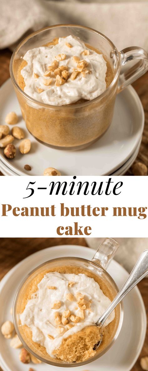 Easy 5-minute Moist Peanut Butter Mug Cake | Lifestyle of a Foodie Peanut Butter Mug Cake, Microwave Mug Recipes, Lifestyle Of A Foodie, Nutella Mug Cake, Peanut Butter Mug Cakes, Fast Desserts, Microwave Cake, Pumpkin Mousse, Quick Cake