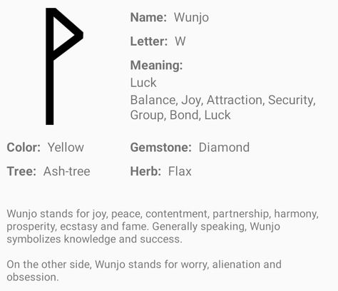 Wunjo Rune Meaning, Wunjo Rune, Norse Runes Meanings, Viking Religion, Viking Rune Meanings, Protection Rune, Runes Meaning, Rune Reading, Divination Runes