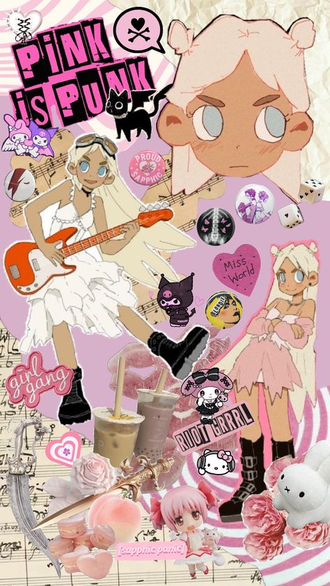 Poppy is amazing! >;3 (Sapphic hc) #peachriotriseup #peachriot #figure #popmart #band #peach Poppy Wallpaper, Cute Home Screens, Scrapbook Stickers Printable, Cute Poster, Cool Cartoons, Scrapbook Stickers, Soft Girl, Printable Stickers, Cartoon Art Styles