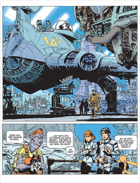 Valérian: The Rich Graphic Novels Behind the Film – PRINT Magazine Valerian Comic, European Artists, Scifi Fantasy Art, Western Comics, Sci Fi Comics, Graphic Novel Art, Ligne Claire, Bd Comics, Valerian