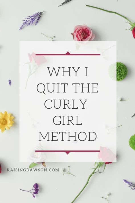 Why I Quit the Curly Girl Method Curly Iron, When To Give Up, The Curly Girl Method, Hair Patterns, Extreme Hair, Hair Healthy, Curly Girl Method, Hair Control, Wavy Curly Hair