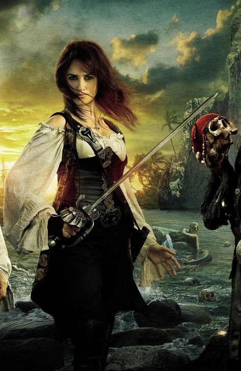 "CUT-THROAT" On Stranger Tides, Pirate Queen, Foto Langka, Pirate Outfit, Film Disney, Photos Originales, Pirate Woman, Captain Jack Sparrow, Pirate Life