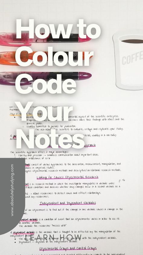 Color Coding Notes, Improve Writing Skills, Note Taking Tips, Improve Writing, Study Strategies, Best Study Tips, Effective Study Tips, Commonplace Book, Student Life Hacks