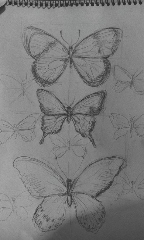 Art Ideas Sketchbook, Butterfly Art Drawing, Butterfly Sketch, Meaningful Drawings, Butterfly Drawing, Nature Drawing, Art Diary, Sketch Inspiration, Anime Eye Drawing