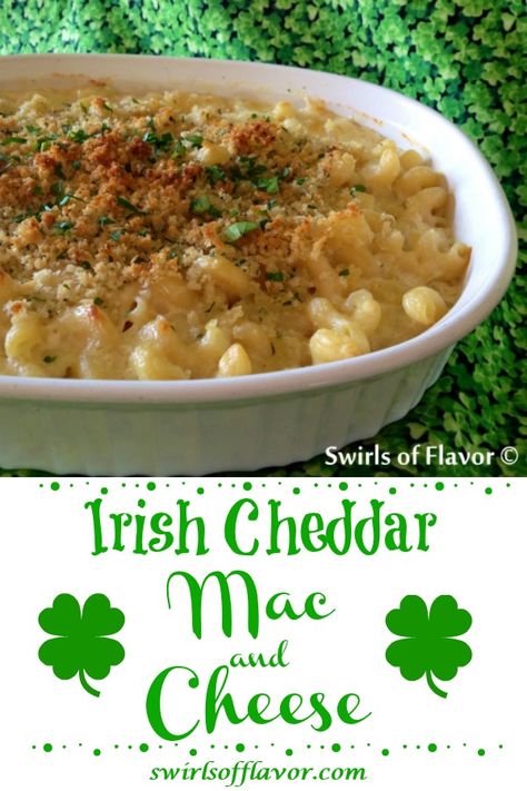 Aged Cheddar Mac And Cheese, Irish Cheddar Recipes, Irish Pasta Recipes, Irish Cheddar Mac And Cheese, Irish Mac And Cheese, Irish Dinner Recipes, Mac And Cheese Creamy, Macncheese Recipe, White Cheddar Mac And Cheese