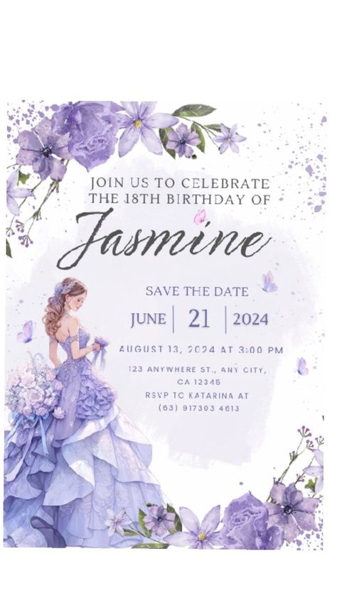 Debut Invitation Ideas, Debut Invitation, Debut Ideas, Invitation Ideas, 18th Birthday, Save The Date, Celebrities, Birthday, Save The Date Cards