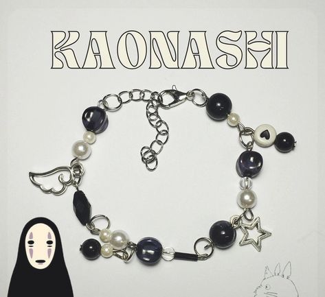 «Studio Ghibli» Ghibli Inspired Bracelet, Studio Ghibli Bracelet, Ghibli Bracelet, Studio Ghibli Necklace, Ghibli Necklace, Studio Ghibli Jewelry, Ghibli Jewelry, Anime Jewelry, Bead Charms Diy